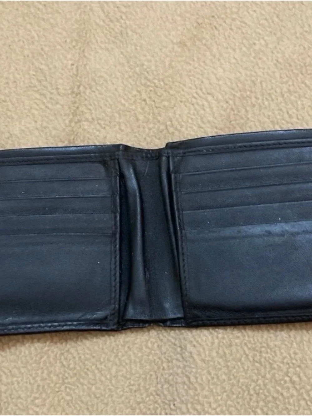 Authentic Burberry Mens Bifold Wallet Tons Of Space And Split Cash Section